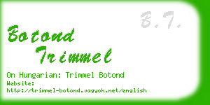 botond trimmel business card